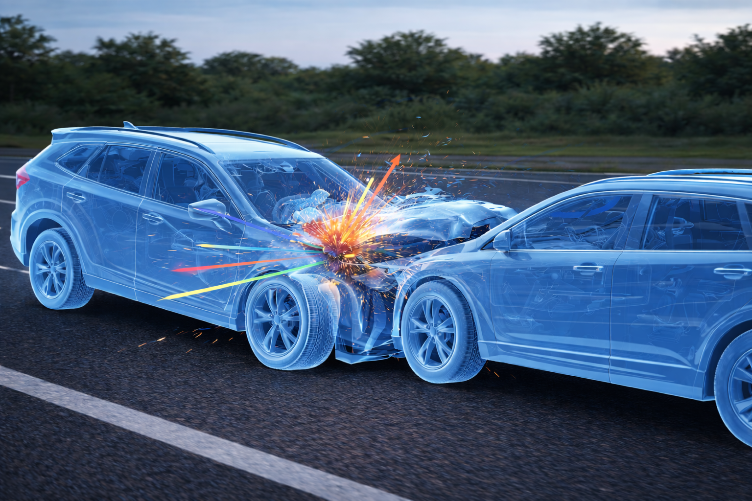 Crash reconstruction visualization